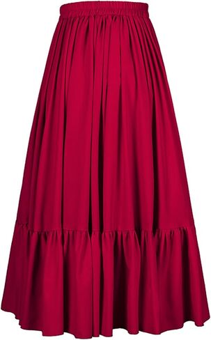 Women's Long Dress Gothic Steampunk Victorian Renaissance High Low Skirt in Saudi Arabia