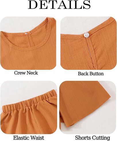 Cute Clothes for Girl Summer Outfits Kids Sleeveless Crop Tank Top Shorts Tween Girls Trendy Clothing Set Size 8-12 in Kuwait