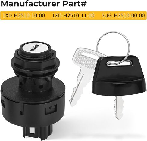 M MATI Ignition Key Switch for Yamaha Rhino 450 660 700 2004-2013 Wolverine 1000 850 700 2016-2024 Viking 700 Viking VI EPS 700 YXZ1000R 1XD-H2510-10-00 1XD-H2510-11-00 5UG-H2510-00-00 in Saudi Arabia