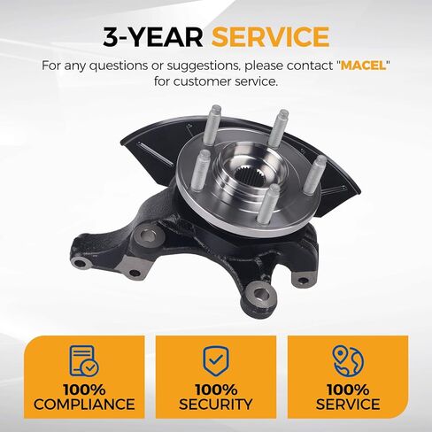 Front Left Steering Knuckle & Wheel Bearing Hub Assembly Fit for 2005-2012 Ford Escape, 2005-2011 Mazda Tribute, Mercury Mariner, Driver Side Replace for 698405 in Kuwait