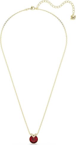 Swarovski Birthstone Pendant Necklace Collection, Square-Cut Stone and Crystals, Rhodium Finish in Saudi Arabia
