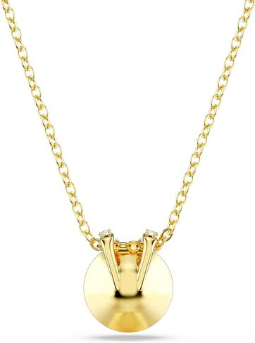Swarovski Birthstone Pendant Necklace Collection, Square-Cut Stone and Crystals, Rhodium Finish in Saudi Arabia
