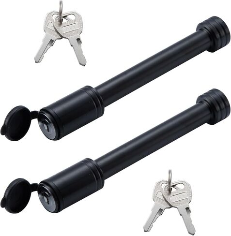 قفل دبوس المتلقي Hitch ، قفل استقبال Hitch Hitch مع 5/8 "دبوس ، للفئة III IV 2" ومستقبل 2-1/2 "على مقطورة ، شاحنة ، سيارة ، قارب ، 2 عبوة in Kuwait