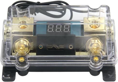 ZOOKOTO 300A Fuse Holder,Car Stereo Audio Led Display Digital Voltage Inline ANL Fuse Holder 0 2 4 Gauge in Out in Saudi Arabia