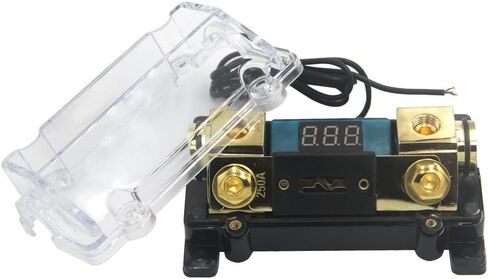 ZOOKOTO 300A Fuse Holder,Car Stereo Audio Led Display Digital Voltage Inline ANL Fuse Holder 0 2 4 Gauge in Out in Saudi Arabia