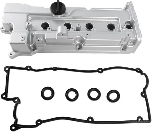 Aluminimun Engine Valve Cover w/Gasket 264-990 Compatible with Hyundai Accent for Kia Rio for Kia Rio5 2006-2011 L4 1.6L Replace 22441-26801 2241026860 22410-26855 in Saudi Arabia