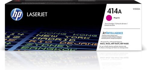 Original HP 414A Magenta Toner Cartridge | Works with HP Color LaserJet Enterprise M455dn, MFP M480f; HP Color LaserJet Pro M454 Series, HP Color LaserJet Pro MFP M479 Series | W2023A in Saudi Arabia