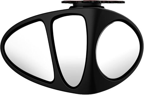Blind Spot Mirror, Car Rear View Mirrors, Stick-on Universal Three-Sided Lens Car Auxiliary Mirror, HD True Glass, Rotation Adjustable Wide Angle, Left, 1Pcs in Saudi Arabia