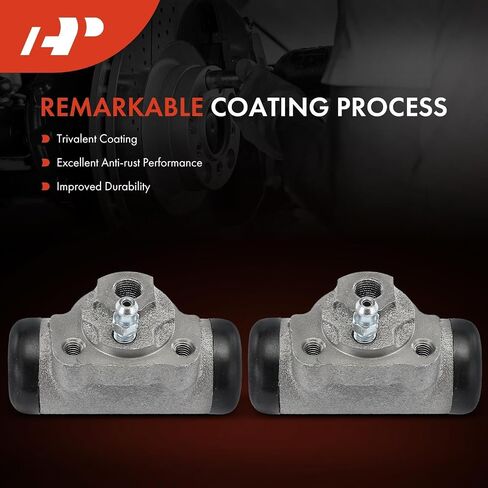 A-Premium Rear Drum Brake Wheel Cylinder Compatible with Select Toyota, Isuzu Models - Corolla 1971-1987, Celica 1974, Corona 1969-1974, I-Mark 1981-1984, 2-PC Set - Replace# 4755012060, 4755019075 in Saudi Arabia