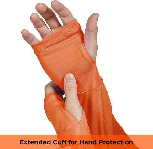 Rodeel Men’s UPF 50+ Zipper Sun Protection Shirt Fishing Hiking Outdoor Clothing Full Zip UV Neck Gaiter Hoodie in Saudi Arabia