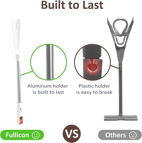 Fullicon easysox ، ALUMINIM Sock Horn Sock Aid ، جهاز مساعدة جورب لا ثني لكبار الرجال المسنين ، جهاز Safe Sock للمساعدة في وضع الجوارب ، Sock Puller Aid Easy On & Off (Beige) in Kuwait