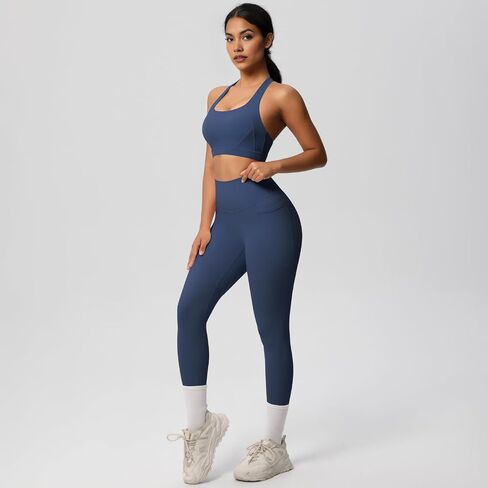 تتجهّب التمرينات المكونة من قطعتين للسيدات ، صدر صدر رياضة وسروال عالي الخصر ، Athletic Activewear in Kuwait