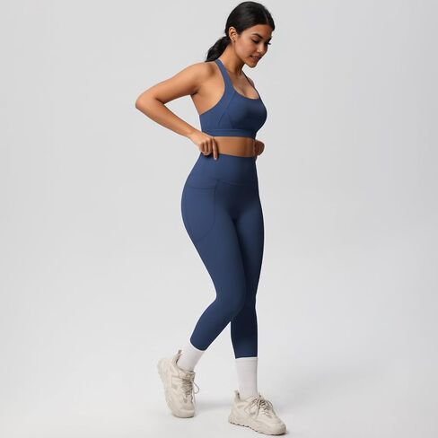 تتجهّب التمرينات المكونة من قطعتين للسيدات ، صدر صدر رياضة وسروال عالي الخصر ، Athletic Activewear in Kuwait