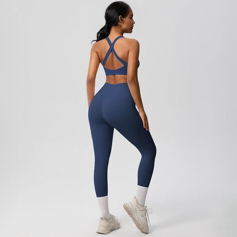 تتجهّب التمرينات المكونة من قطعتين للسيدات ، صدر صدر رياضة وسروال عالي الخصر ، Athletic Activewear in Kuwait