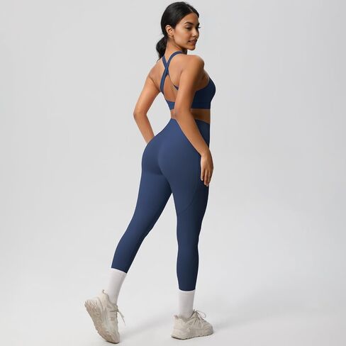 تتجهّب التمرينات المكونة من قطعتين للسيدات ، صدر صدر رياضة وسروال عالي الخصر ، Athletic Activewear in Kuwait