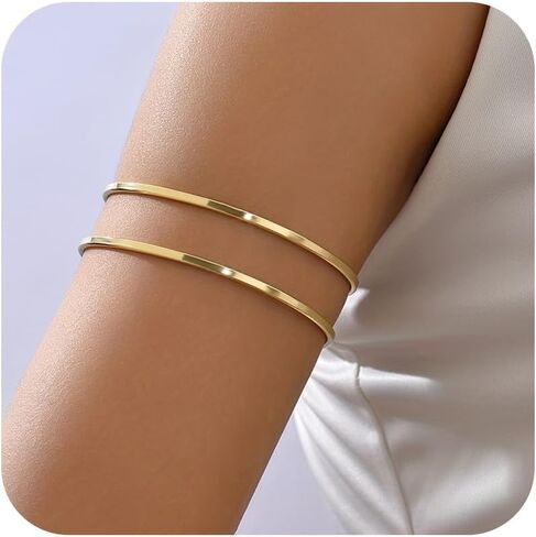 Gold Arm Cuff for Women Gold Arm Cuff Upper Arm Layered Arm Bangle Bracelet Armband Armlet Summer Beach Jewelry Accessories Vacation Party Summer Stuff in Saudi Arabia