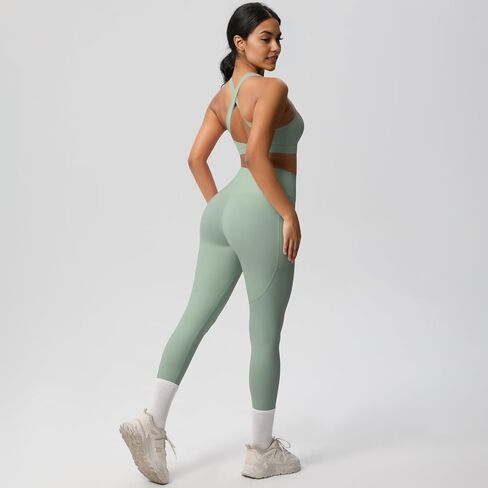 تتجهّب التمرينات المكونة من قطعتين للسيدات ، صدر صدر رياضة وسروال عالي الخصر ، Athletic Activewear in Kuwait