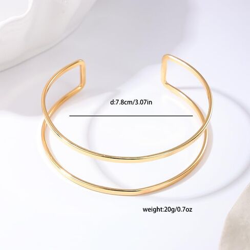 Gold Arm Cuff for Women Gold Arm Cuff Upper Arm Layered Arm Bangle Bracelet Armband Armlet Summer Beach Jewelry Accessories Vacation Party Summer Stuff in Saudi Arabia