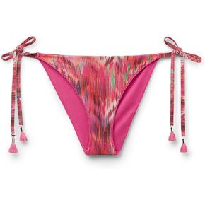 Woman's Brazilian String Swimsuit Bottoms Multicolor Ethnic