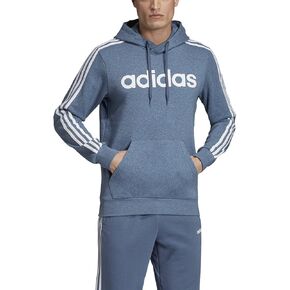 adidas mens Essentials 3-Stripes Pullover Hoodie Black/White2 Large in Saudi Arabia