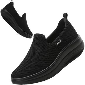Walking Shoes for Women Slip On Nurse Slip Resistant Work Sock Sneakers Food Service Platform Comfortable Weight Light in Saudi Arabia
