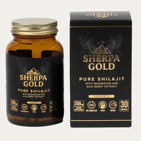 Pure Shilajit Capsules, Pure Himalayan Shilajit with Magnesium, Acai Berry Extract, and Natural Fulvic Acid to Support Energy and Immunity for Men and Women, 30 Capsules