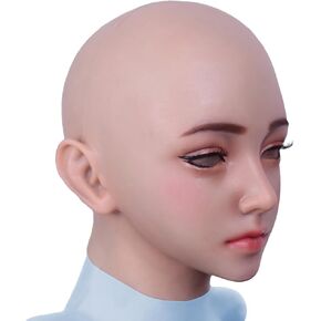 Silicone Female Head Mask for Crossdressing Cosplay Halloween