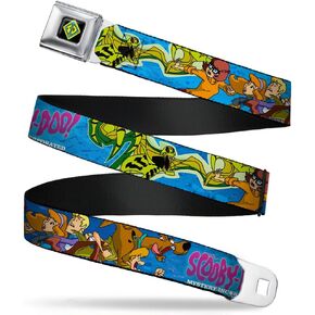 Buckle-Down Seatbelt Belt - SCOOBY DOO INC. Group w/Slime Mutant - 1.0" Wide - 20-36 Inches in Length