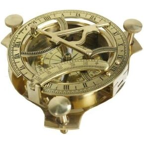 4" Sundial Compass Solid Brass Sun Dial (3 inch)