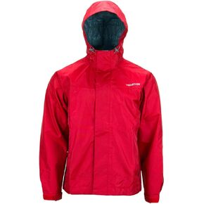 Men's Dark Rain Jacket - Red, Large