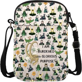 ZJXHPO TV Show Inspired Cross Body Bag I Am Burdened with Glorious Purpose Messenger Bag Hero Helmet Gift