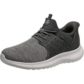 Hands Free Slip On Shoes for Men Walking Casual Sneaker Arch Support Memory Foam Mesh Light Cushioning Fashion Breathable Stylish Black White Tan Grey