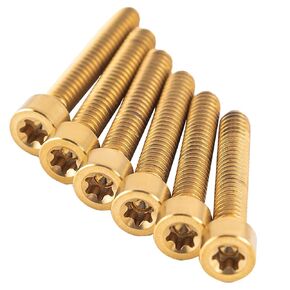 2025 Road Glide Performance Gas Fuel Tank Cap Bolts, Titanium Flush Mount Gas Tank Cap Screws Compatible with 23+ CVO Road Glide/Street Glide, 2024 Harley Touring Motorcycle (Gold)