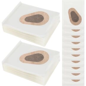 40 Pcs Eye Patches for Kids Amblyopia Shading Kids Eye Patches Breathable Non-Woven Material Single Eye Correction Adhesive Eye Patch (3 X 2 Inches, Skin Color)