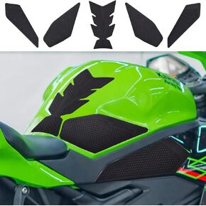 Motorcycle Fuel Tank Traction Pad Side Gas Knee Grip Protective Sticker Protector (for Kawasaki Vehicle) Ninja ZX-4RR 2023+ (Off-white)