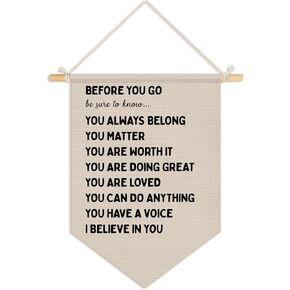 Wheatwin Christian Nursery Decor, Christian Wall Decor for Toddler Baby Little Boys Bedroom Playroom，Be Strong in the Lord Little Man Bible Verse Wall Hanging Pennant Flag Banner, 15x11 Inch
