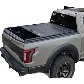 Aluminum Retractable Roll-up Hard Tonneau Cover with Key for 2010-2023 F-150 F150 5.5ft Short Truck Bed incl.Raptor/Lightning 67"" Bed, CCTF150JLG