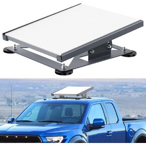 Adjustable Starlink Mini Car Mount, Starlink Mini Magnetic Mount, 30°Adjustable Angle Magnetic Roof Mounting Kit for RVs,Vans, Boat, Yachts, Trucks,Easy Installation,Carbon Steel,Dark Grey