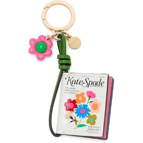 kate spade new york Fresh Picks Embellished Smooth Leather Magazine Key fob, Cream Multi