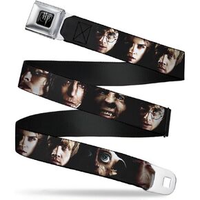 Buckle-Down Seatbelt Belt - Harry Potter 8-Character Faces C/U - 1.0" Wide - 20-36 Inches in Length