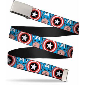 Buckle-Down Web Belt Captain America 1.5"
