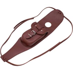 Motorcycle Gas Tank Leather Bag Dash Console Center Pouch Black Bag Leather for Harley Sportster XL 883 1200 (Brown)