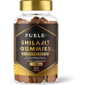 Shilajit Gummies - Shilajit for Men and Women, Himalayan Shilajit with 85+ Minerals, Energy Boosting & Immunity Support, High Strength 30000mg, Pure Shilajit Gummies - 1 Month Supply Per Bottle