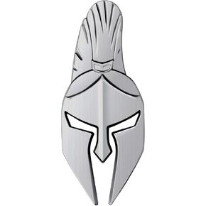 Spartan Gladiator Helmet Metal Car Emblem Badge 3D Design with Strong 3M Adhesive Durable Zinc Alloy Automotive Decoration for Exterior Styling (Matt Black)