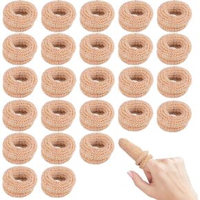 15 Pcs Finger Protectors, Finger Glovescotton Finger Cots Elasticity Reusable Breathable and Comfortable for Garden Kitchen Sculpture (Skin Color)
