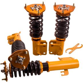 maXpeedingrods Coilovers for Honda Accord VIII Sedan/Coupe 2008-2012, for Acura TSX 2008-2014, Adjustable Height Coilovers Suspension Kit, Spring Shock Absorber, Lowering Kit Red