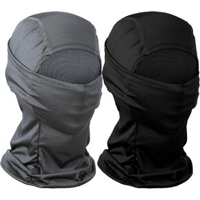 2 Pack Ski Mask for Men, Breathabl Balaclava Face Mask, Full Face Masks Sun UV Protection for Motorcycle Fishing Cycling
