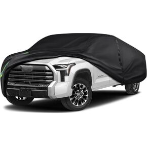 16-Layer 600D Heavy Duty Universal Full Car Cover for Outdoor & Indoor Use - All Weather Sun UV Rain Snow Dust Proof, Waterproof Scratch Resistant,Fits Pickup Body Length 230"-260"/19.1-21.6 ft