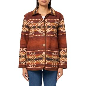 Pendleton Women's Reversible Wool Coat, Beacon Rock Copper