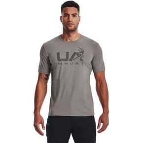 تي شيرت رجالي بشعار Antler Hunt من Under Armour, أسود (001)/يو ايه بارين كامو, S in Saudi Arabia